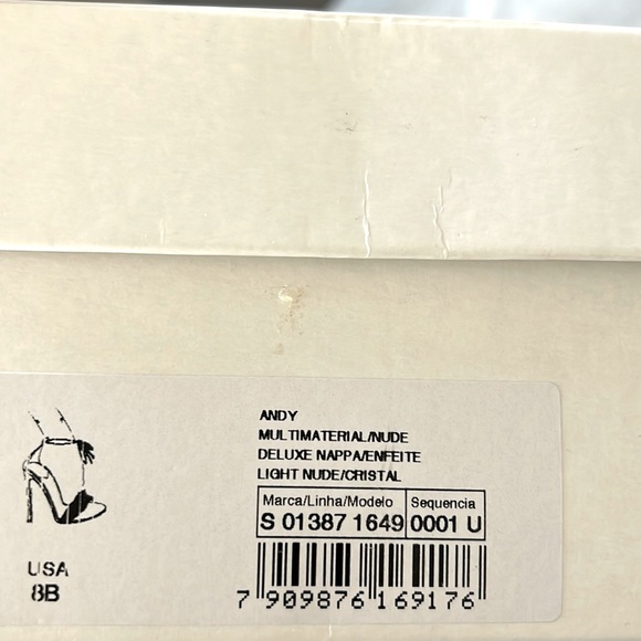 Schutz x Revolve Andy Leather Open Toe Heels, Size 8 New in Box w/Dust Bag - Picture 12 of 16